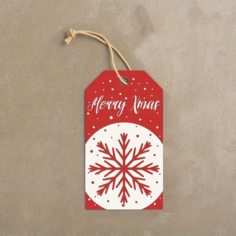 Christmas Gift Wrapping Paper With Hemp Rope And Stickers - Temu