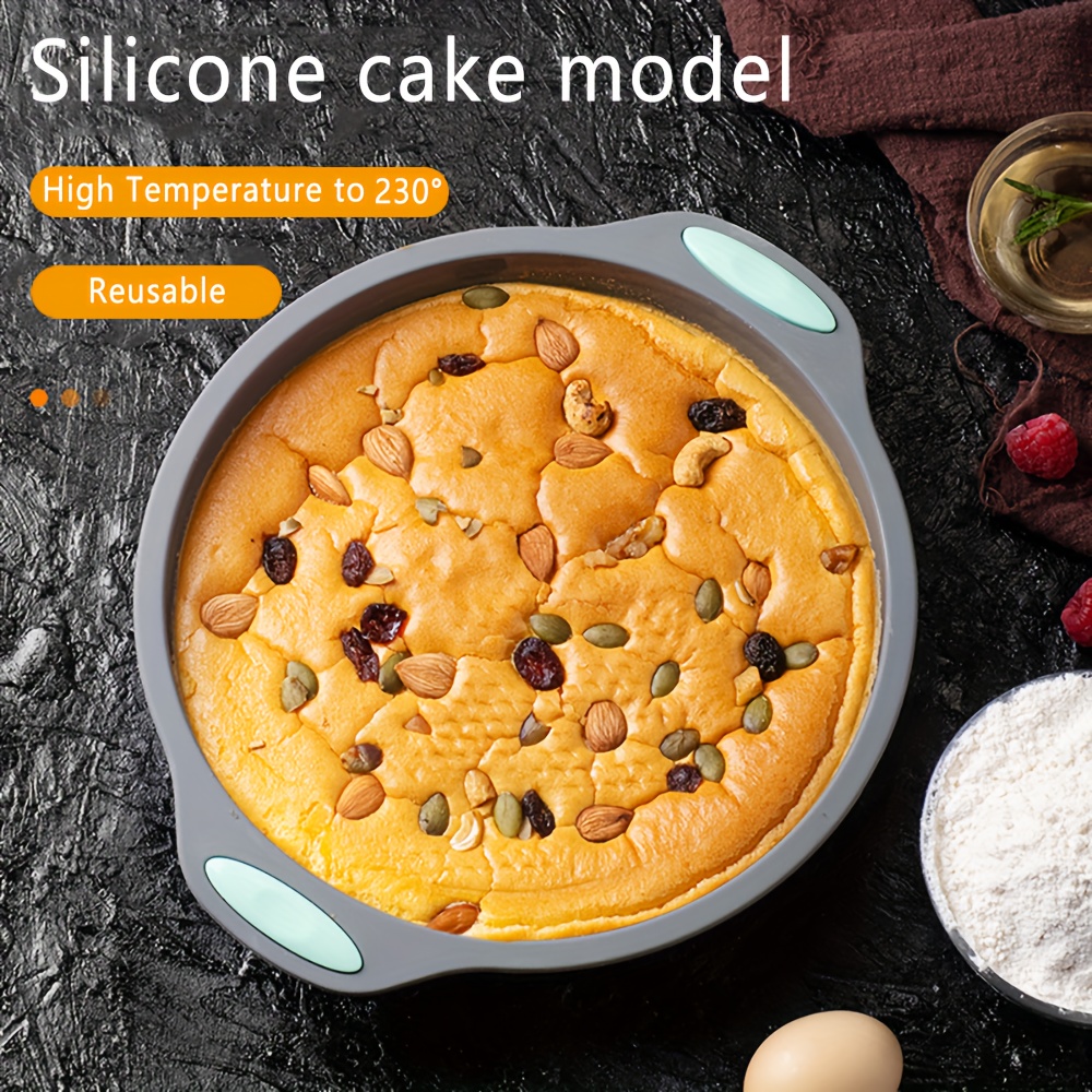 1 Nonstick Silicone Baking Cake Pan Cookie Sheet Molds Tray - Temu