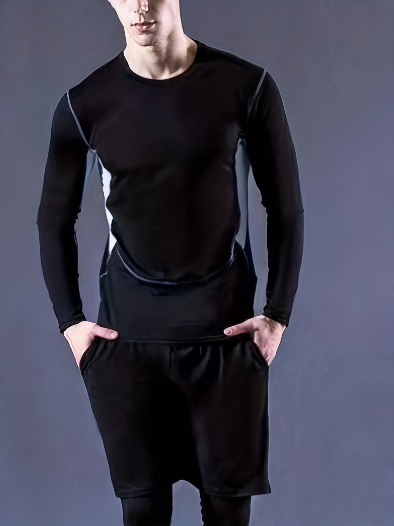 Men's Tight Sportswear Gym Workout Running Sports Suits Mesh - Temu