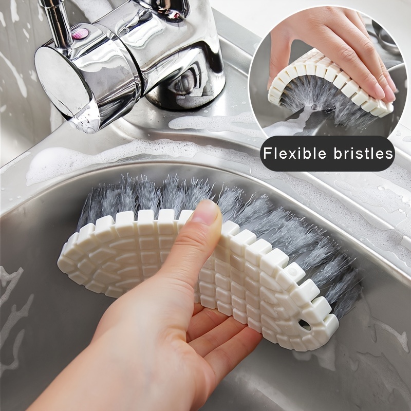 6 Pc Hard Bristle Crevice Cleaning Brush -Gap Cleaning Brush Set,  Multifunctional Door Window Track Bathroom and Kitchen Crevice Cleaner Tool