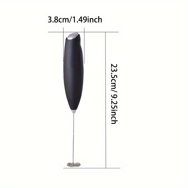 Stainless Steel Wireless Electric Milk Frother Milk Frother Mixer Coffee  Frother Egg Whisk Cream Cake Whip, 1 Exchangeable Stirring Heads Handheld  Electric Milk Frother ( Not Include 2 Aa Batteries) - Temu