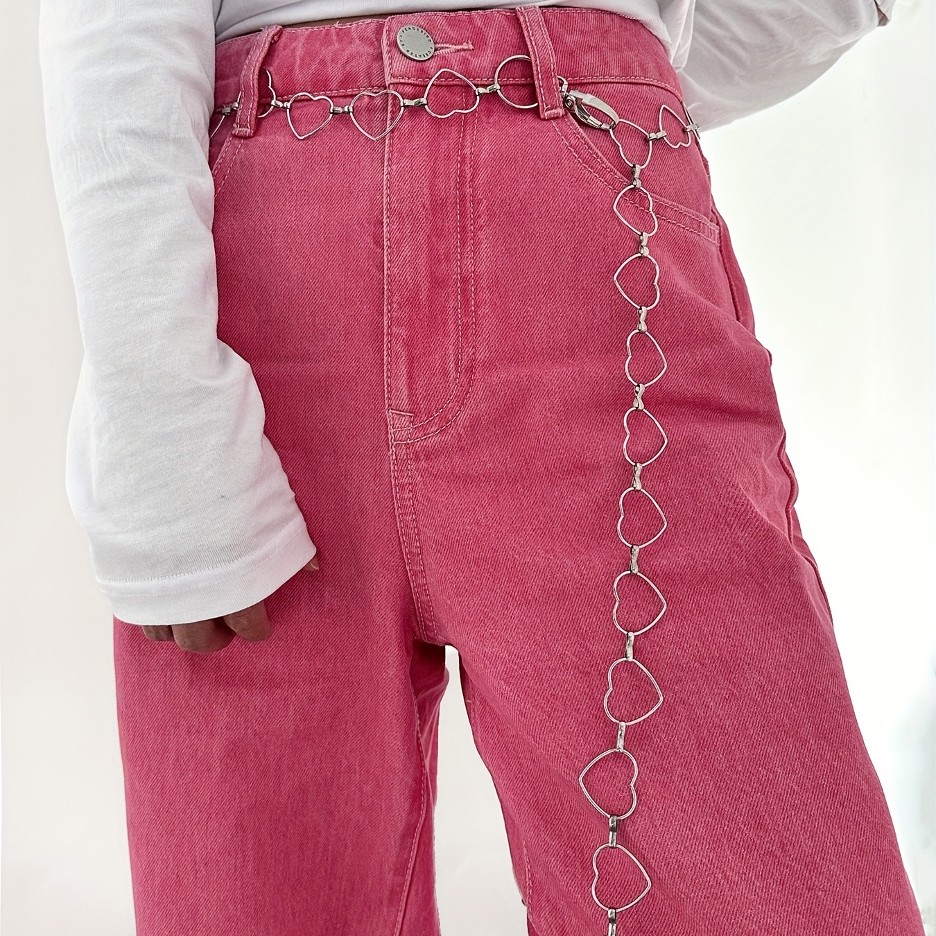 Long Adjustable Hollow Star Shape Waist Chain Belt, Y2K Style