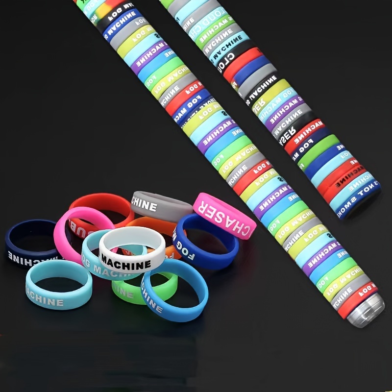 Silicone Colorful Ring Fishing Rod Handle Decor Non slip - Temu