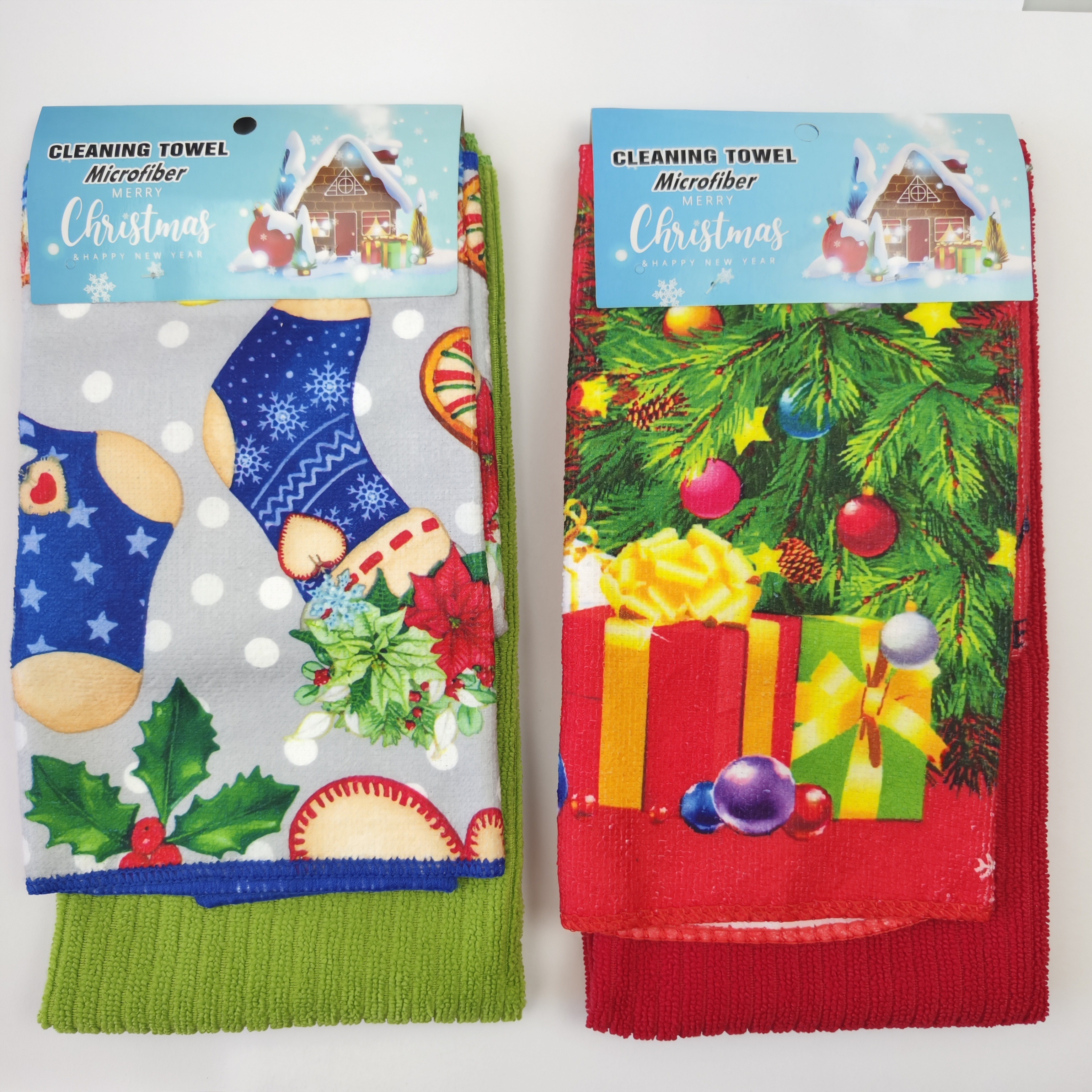 Christmas Gift Box Kitchen Towel Gift Box Kitchen Dish Cloth 