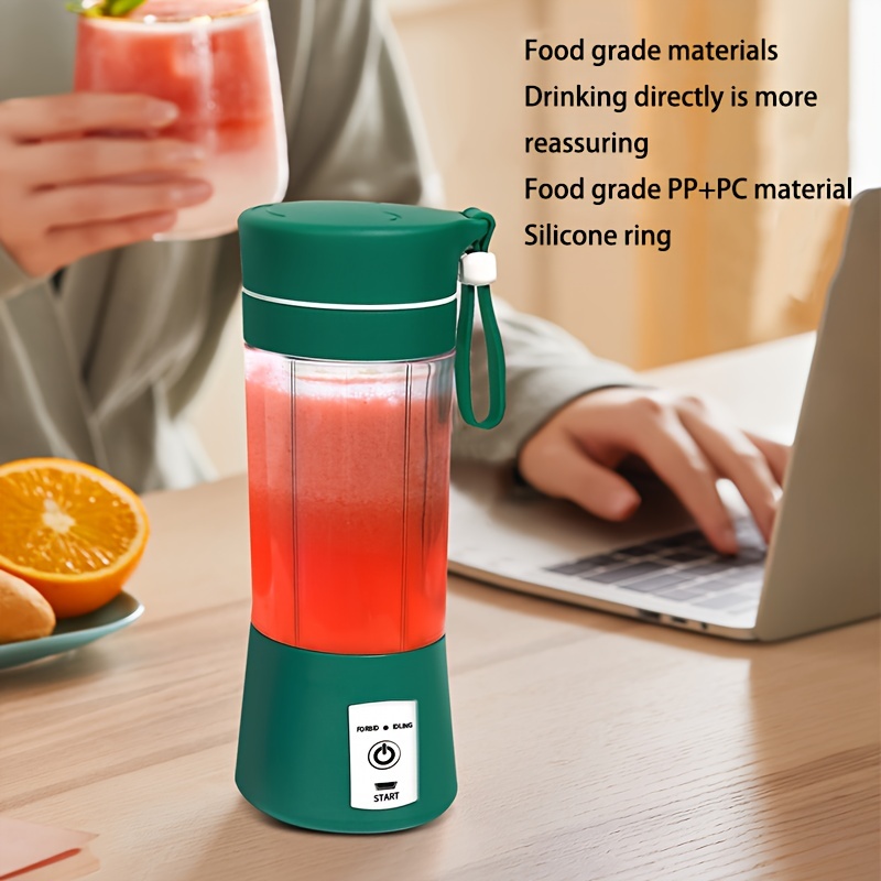 Portable Usb Smoothie Blender Cup With 6 Blades - Temu