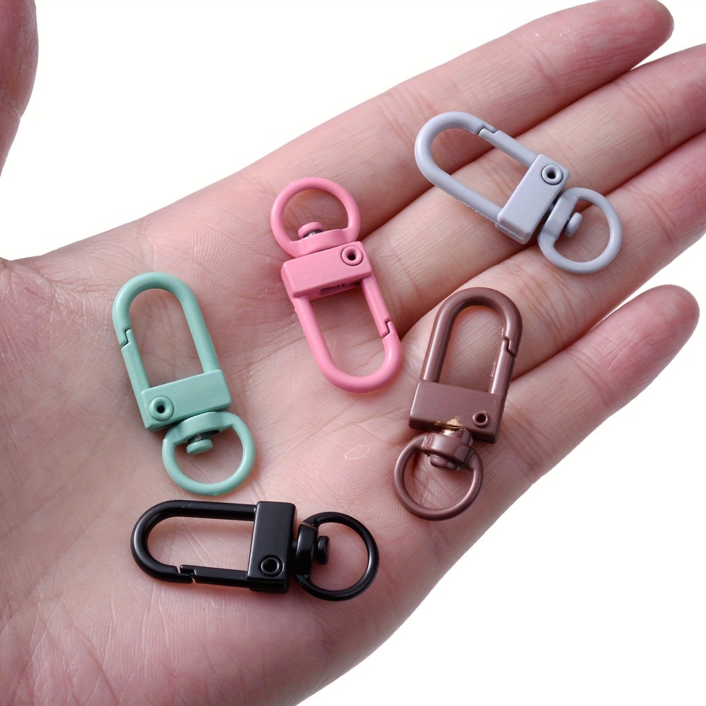 5 Pcs Colorful Keychain Ring Metal Lobster Clasp Clips Bag Car Keychain DIY  Jewelry Bag Hardware Accessories Key Hooks Hook