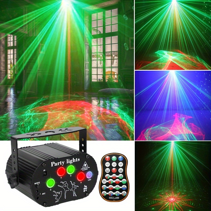 DJ Party Lights Stage Laser - Northern Light Effect RGB Sound Activated  Disco Strobe Lighting with Remote Control - Music Show Projector for Indoor  Birthday Halloween Karaoke Club KTV Danceââ‚¬¦ 