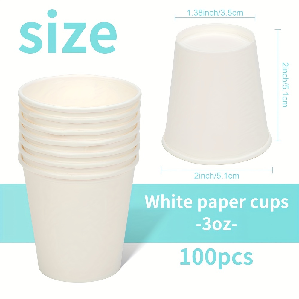 Small Paper Cups for Bathroom, 3oz Disposable Mouthwash Cups Bulk