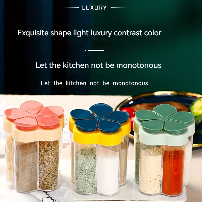 Seasoning Jar with Lid Light Luxury Seasoning Bottle Kitchen Set