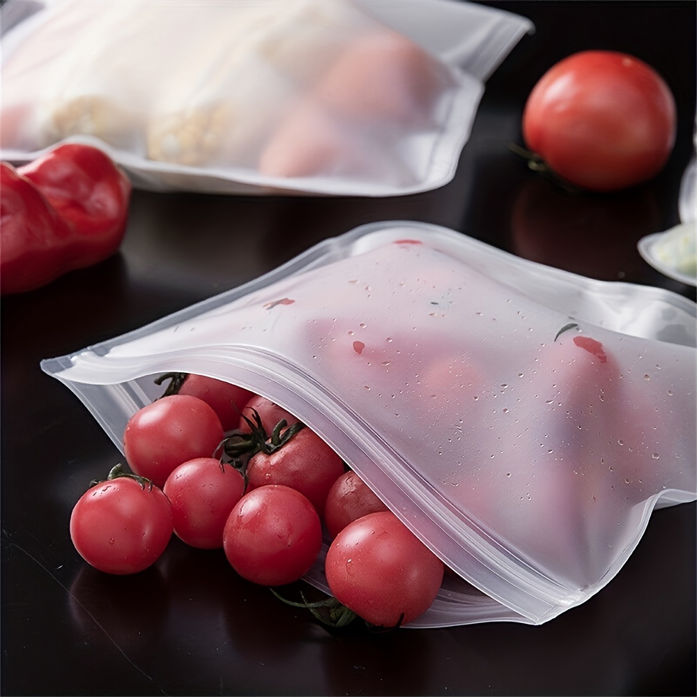 4pcs Reusable Food Storage Bags, Reusable Freezer Bags