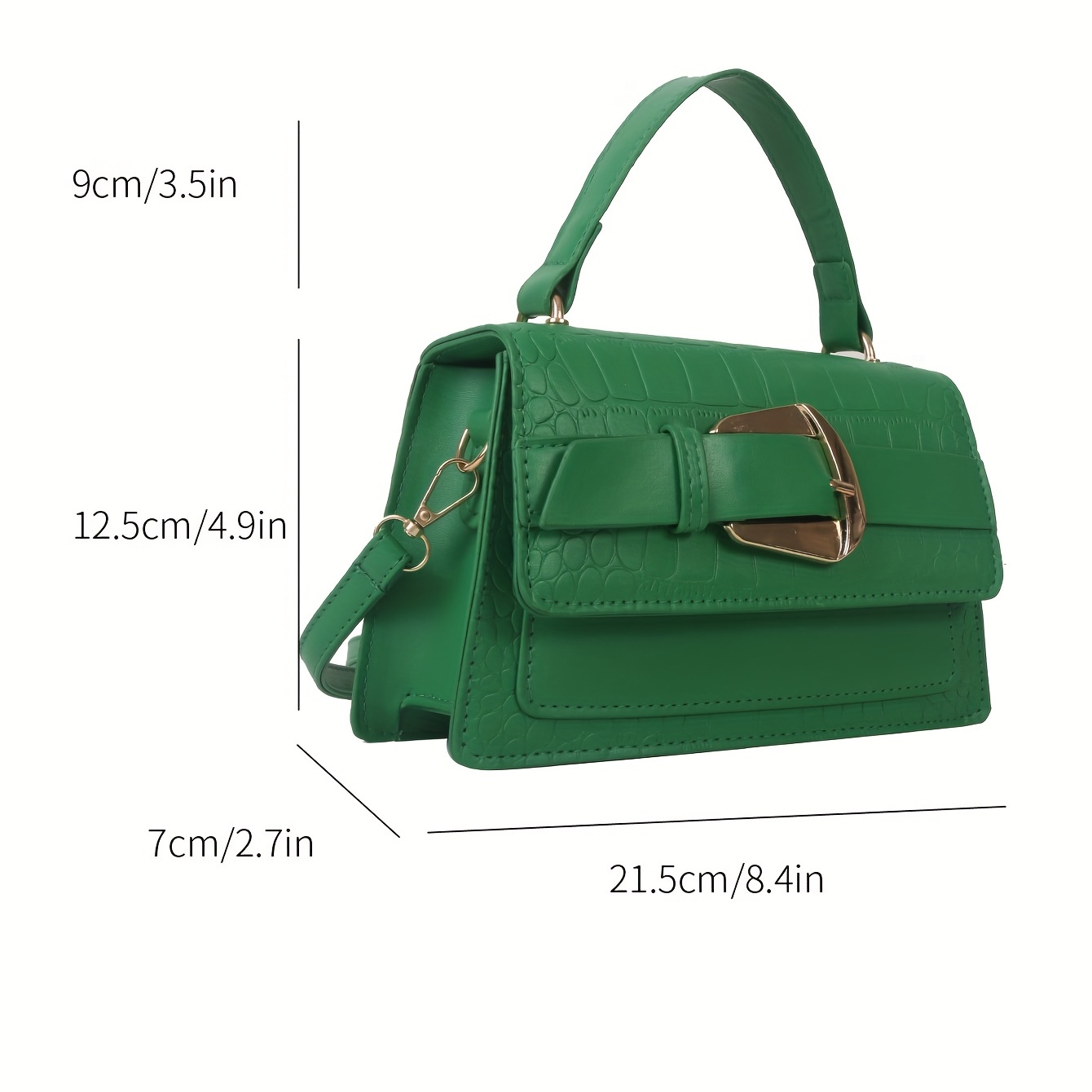 Retro Crocodile Pattern Hand Bag Fashion Classic Pu Leather Crossbody Bag  Womens Simple Versatile Solid Color Shoulder Bag Purse, Shop On Temu And  start Saving