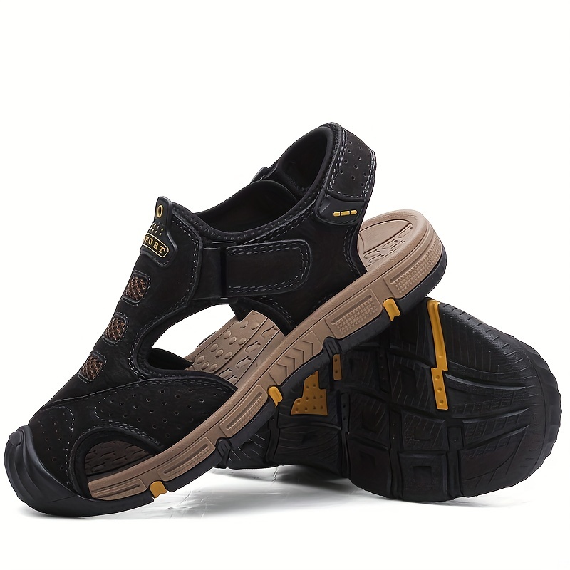 Men's Non slip Sandals Quick Dry Closed Toe Rubber Sole Beach Shoes