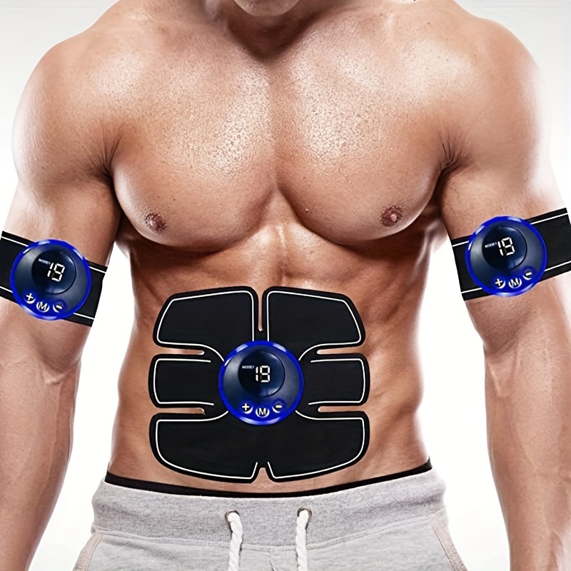 Cheap EMS Wireless Muscle Stimulator Trainer Smart Fitness Abdominal  Training Electric Weight Loss Stickers Body Slimming Massager
