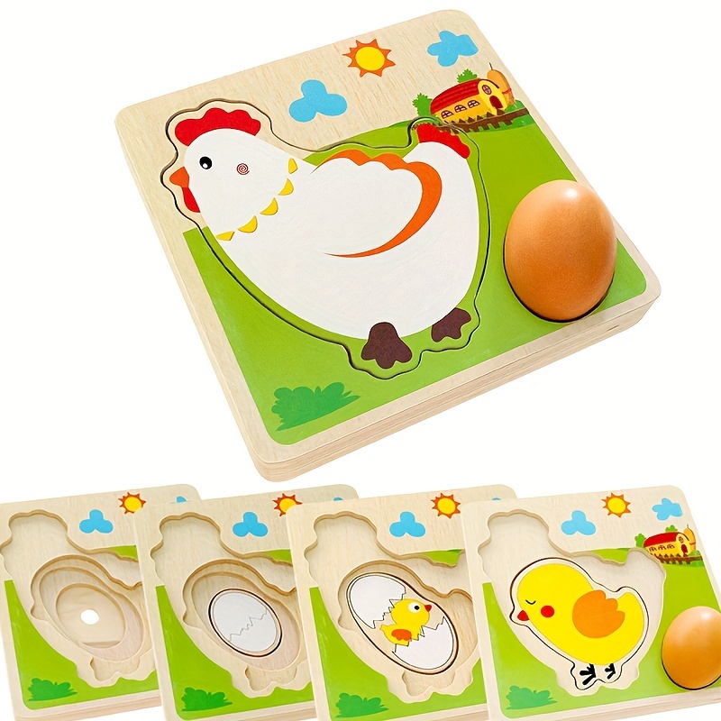 Universal - Poulet pousse poulet animaux puzzle multicouches bébés