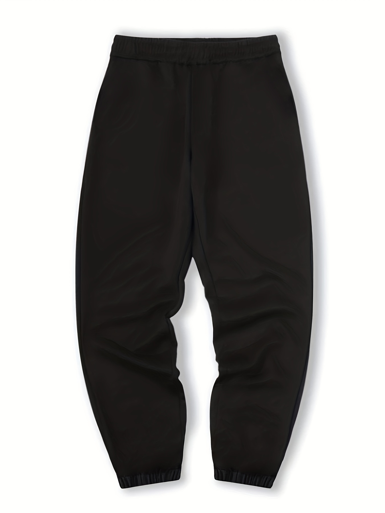 Yellow Face Print Drawstring Sweatpants Loose Fit Casual Joggers