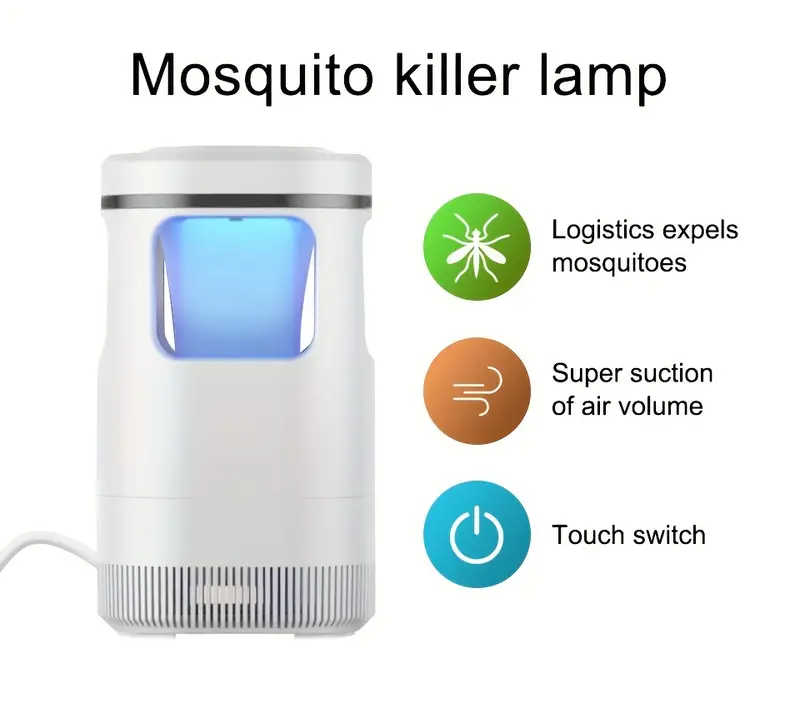 mosquito lamp artifact household mosquito repellent indoor mosquito trap electronic fly suppression bedroom light absorption wave seduction to kill details 0
