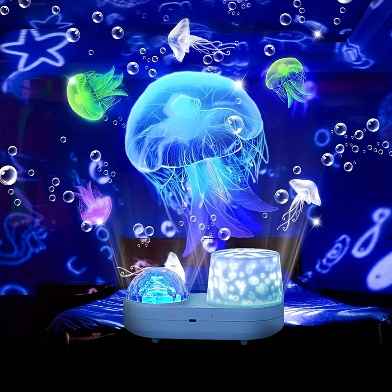 

Star Projector, Night Light, Colorful Ocean Pattern, Music Night Lamp