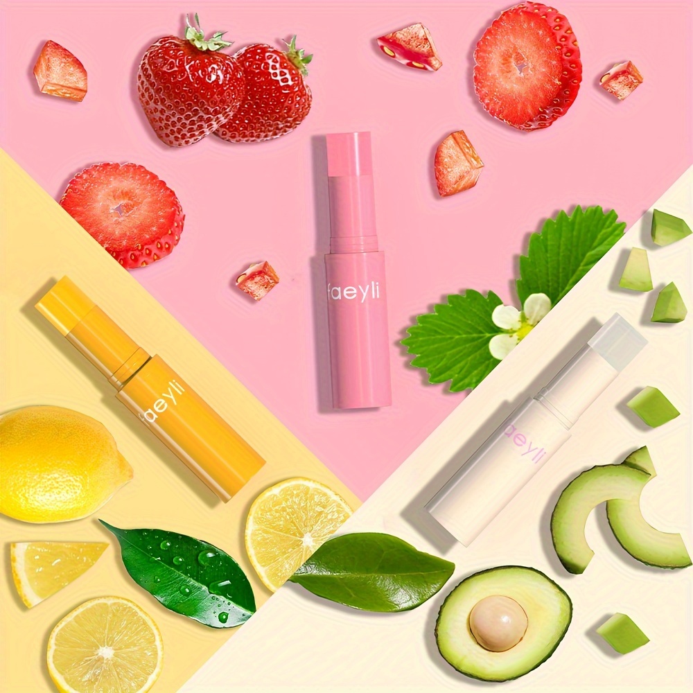 Lip Oil, 6PCS Fruity Flavors Lip Oil Set, Roll-On Lip Gloss Set, Strawberry  Orange Grape Avocado Cheery Peach Flavor,Transparent Lip Gloss, Non Toxic