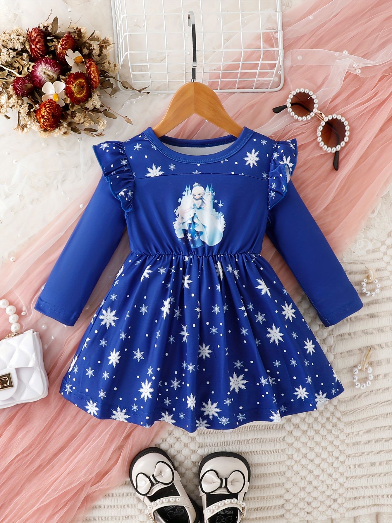 Royal blue shop winter dress