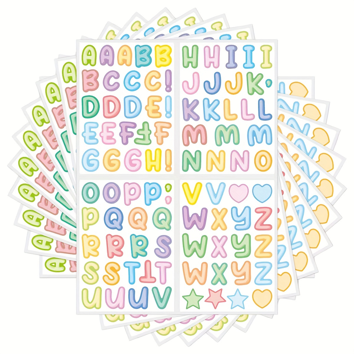 50pcs Alphabet Lore Doodle Stickers Decorative Waterproof Stickers