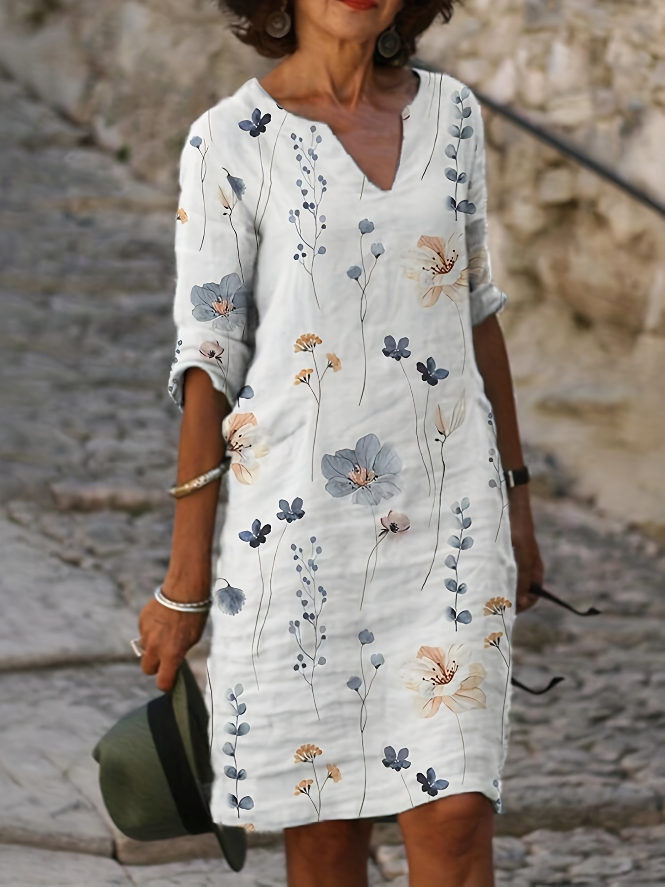 Cotton Linen Dresses Women - Temu Canada