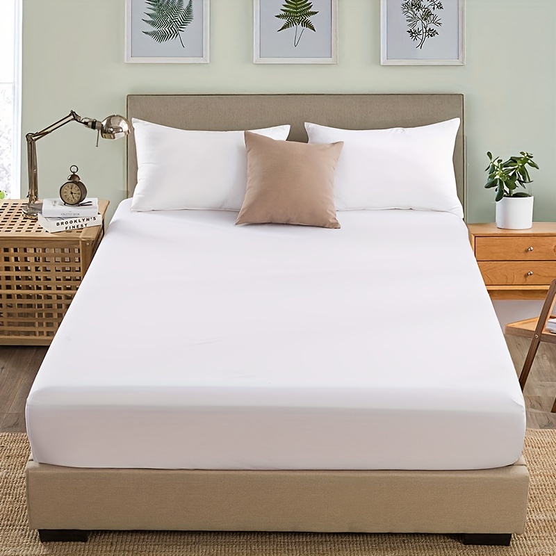 Fitted Sheet Soft Comfortable Cotton Bedding - Temu