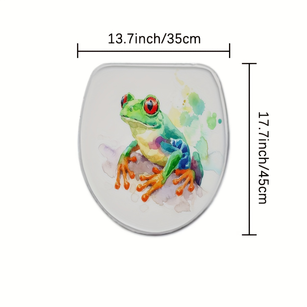 Tree Frog Pattern Shower Curtain 12 Hooks Bath Mats Set Non - Temu