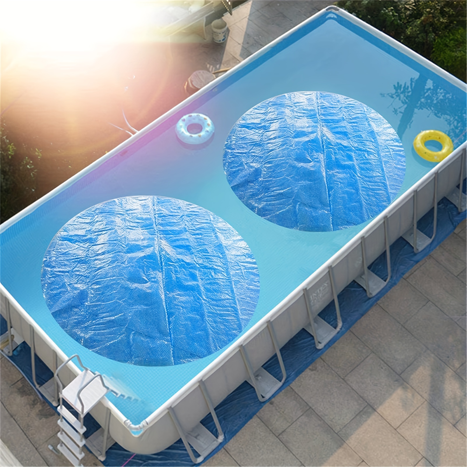 Dropship 1pc Solar Pool Covers For Heat Retaining Blanket For In-Ground And  Above-Ground Round Swimming Pools,Blue 10-Foot Round Solar Cover Waterproof  Dustproof Pool Cover For Inflatable Swimming Pool Hot Tub to Sell