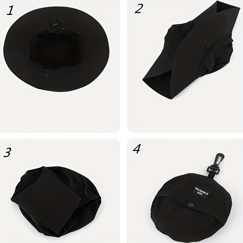 Unisex Quick Drying Sunshade Bucket Hat for Outdoor Mountaineering