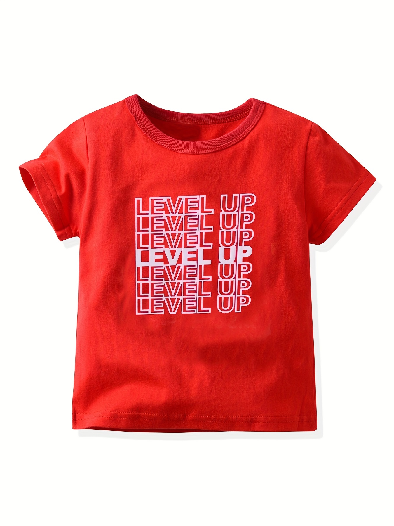 Boys Stylish Gamepad Letter Print Boys Creative T shirt - Temu