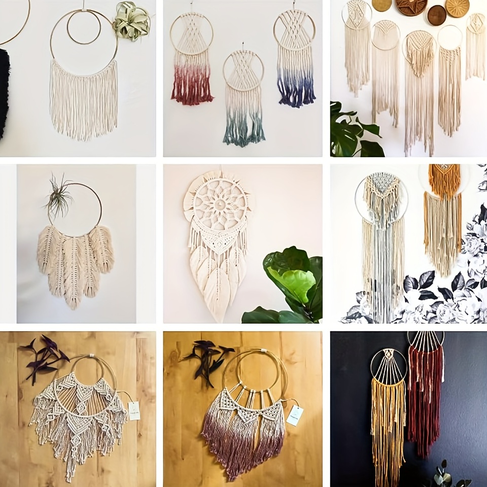 24 Pieces Metal Rings Hoops Metal Dream Catcher Rings Metal Macrame Rings  Steel Craft Rings Metal Floral Hoop for Wreaths Macrame Projects(Gold