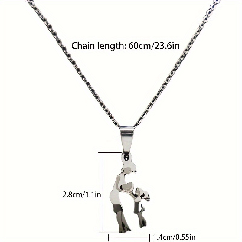 Stainless steel sale mother daughter jewelry