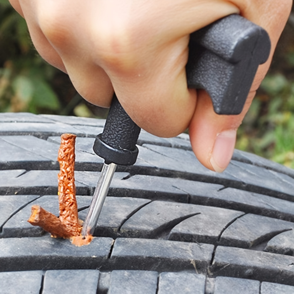 Ensemble d'outils de réparation de pneus de vélo de voiture pneu sous vide  véhicule électrique réparation de pneus d'urgence bande de caoutchouc outil