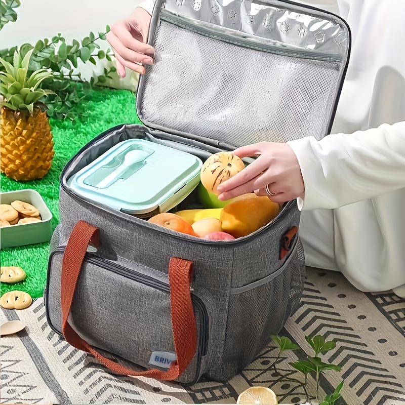 1pz Borsa Da Picnic In Tessuto Oxford A Singolo Strato Spesso Portatile A  Spalla E A Mano