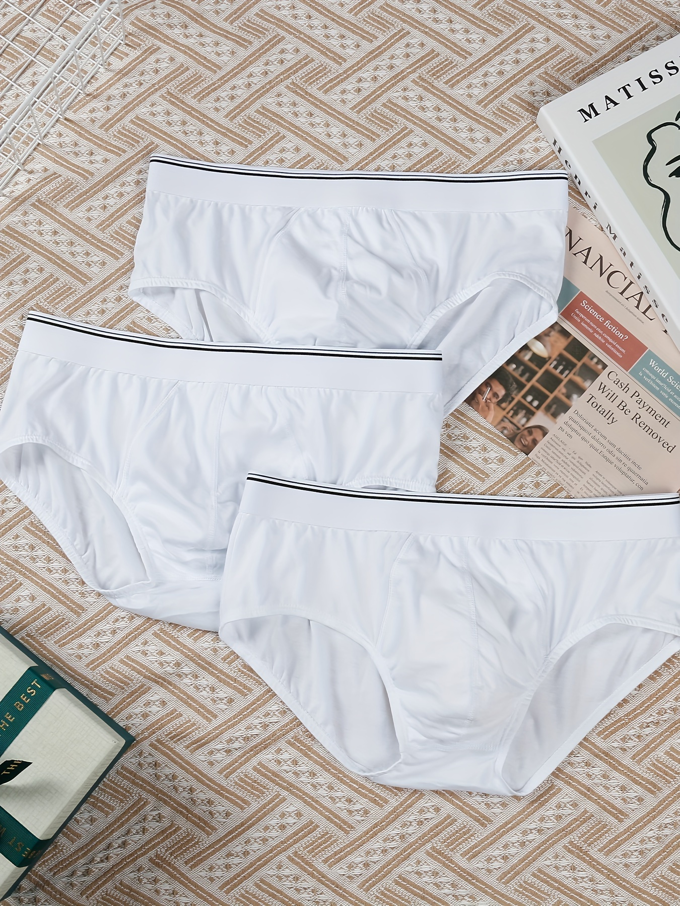 Plain Underwear Brief-White