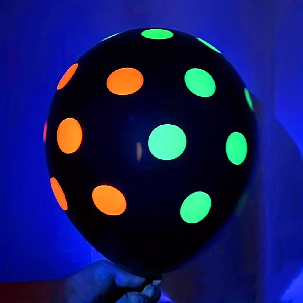 30 Pezzi Palloncini Fluorescenti Al Buio, Palloncini Fluo In Lattice,  Blacklight Party Llluminano Al Buio Sotto Luce Nera,Per Compleanni,  Matrimoni, Archi A Tema Feste : : Casa e cucina