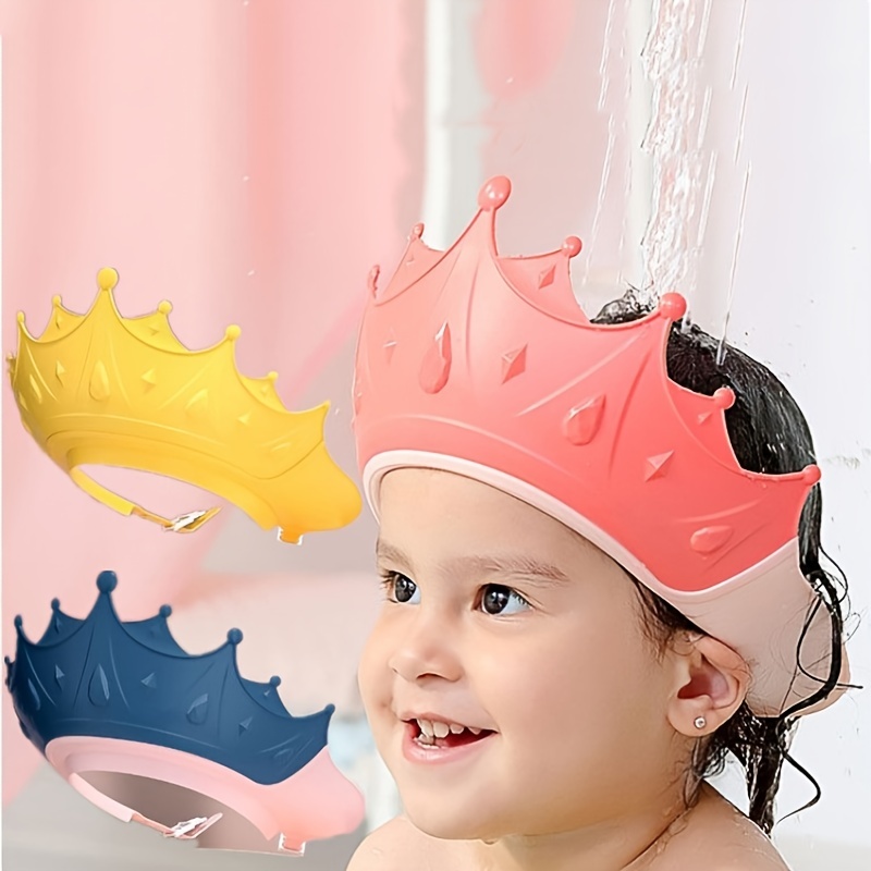 Bonnet douche bébé réglable couronne enfants enfants bain