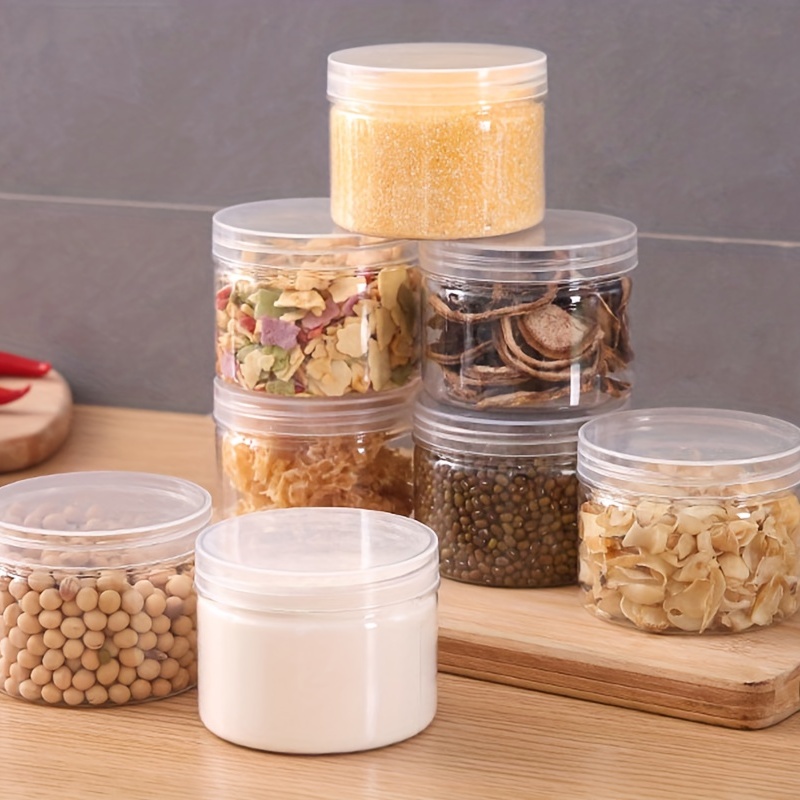 Grande capacité de stockage de grains et de collations en verre transparent  Jarre scellée avec couvercle cuillère Boîte de rangement de grains et de  thé pour restaurant - Temu Belgium