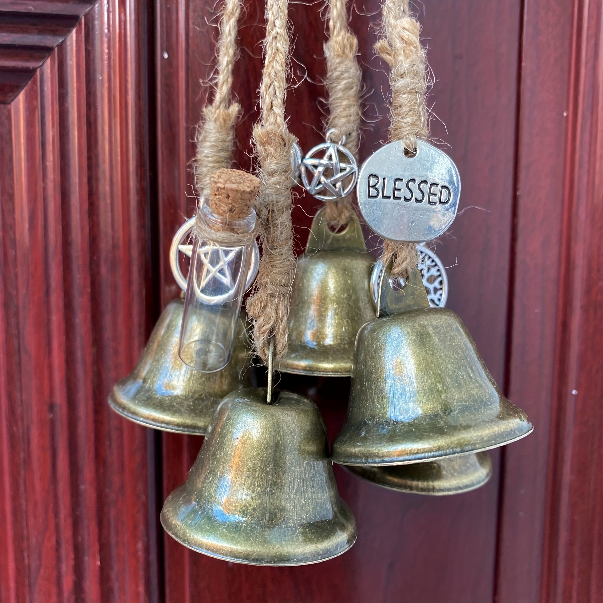 witches bells at the front door for protection, luck, and