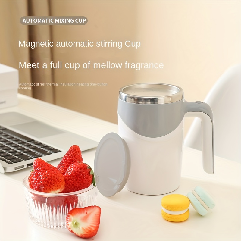 Electric Mixing Cup Stirring Coffee Cup Automatic Mixing Mugs Cup Lazy  Rotating Magnetic Water Cup Coffee Mug Tea Cup 350ML/12.85OZ