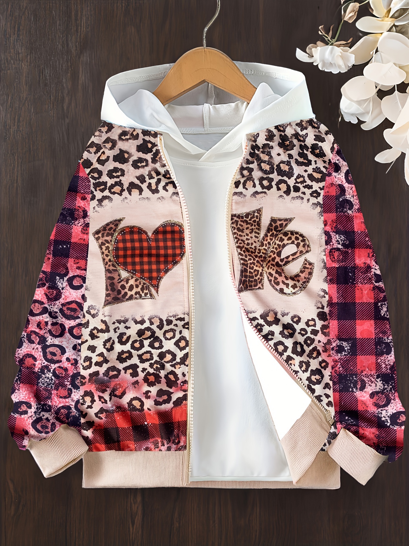 Leopard shop varsity jacket