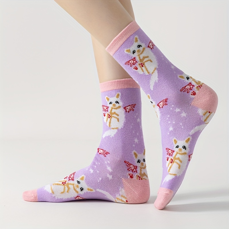 Set 2 calcetines estampados niña Cattitude