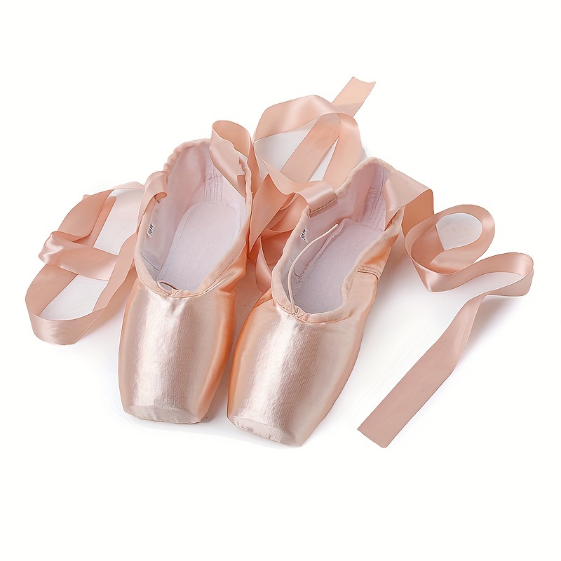 【美品◎】RIBBON BALLET SHOES Professional Ballet Pointe Shoes Girls Ladies Ribbon Ballet