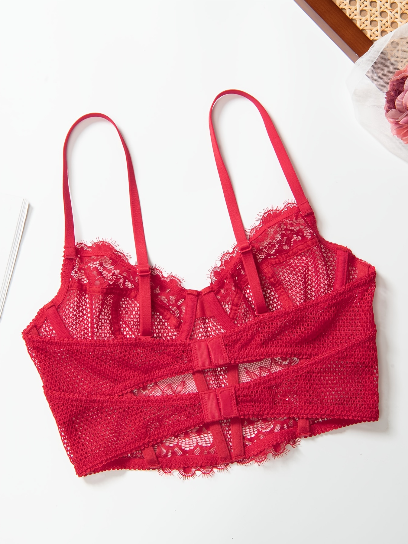 Victoria's secret Lace Bralette Size Small Red Bra Underwire