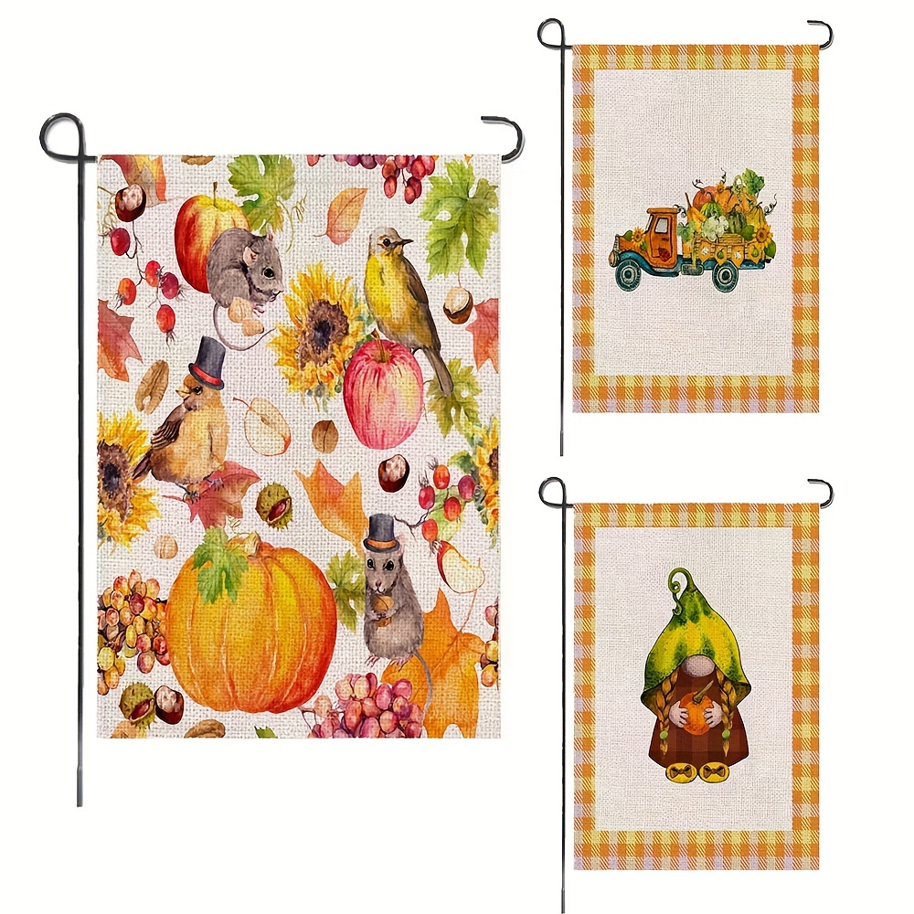 1pc Fall Garden Flags Football And Fall Yall Yard Flag Vertical Double  Sided Seasonal Autumn House Flags Porch Sign For Thanksgiving Harvest Home  Farmhouse Outdoor No Flagpole 12x18in