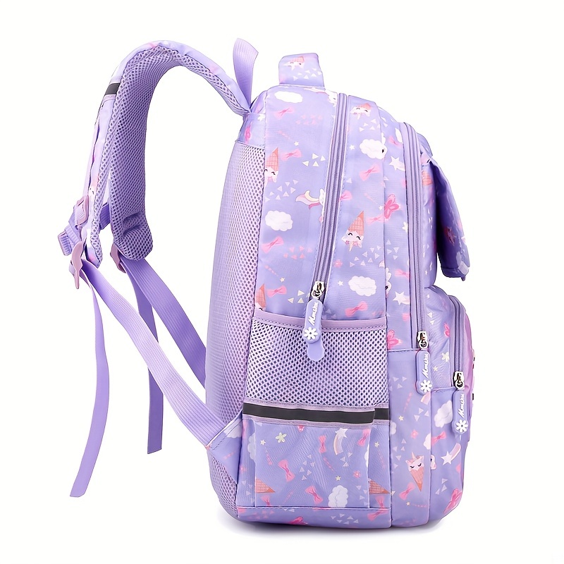 Kids Schoolbag w/ Spine Protection Large Capacity Backpack