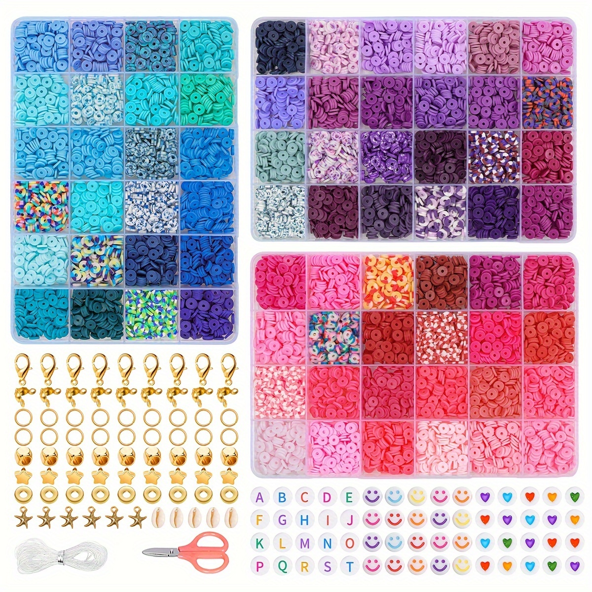 15600pcs/set 156 colors Clay Bead for Jewelry Making Kit for Woman