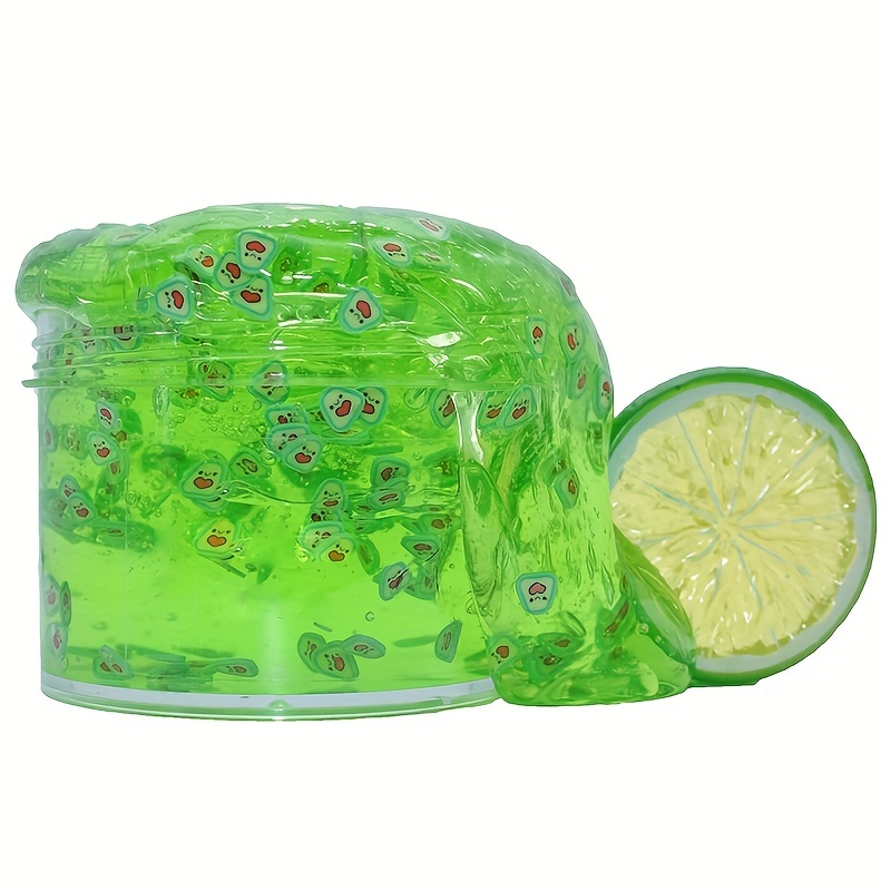 180ml Cristal Slime Avocat Citron Doux Poterie Tranché Transparent Slime  Grande Capacité Gelée Boue Slime Kit Antistress Cadeau DIY Décompression  Jouets Argile Pour Enfants - Temu France