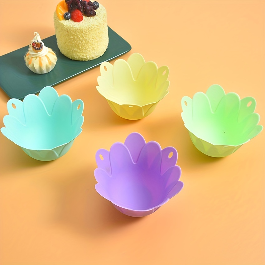 Silicone Muffin Baking Cake Cups Large Round Cupcake Liners - Temu