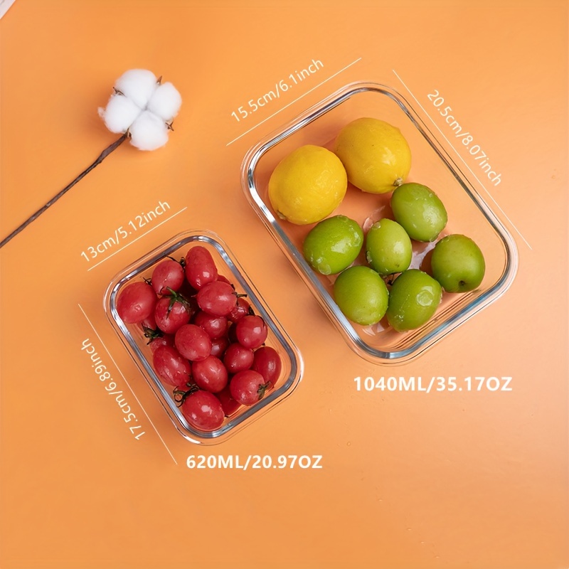 Wholesale TWO IN ONE Double Layer High Borosilicate Glass Lunch Box Food  Container Bento Box From m.